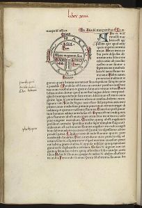 T en O San Isidoro Etimologías 1472  Augsburg  por Günther Zainer cartografia cosmografia mapas ilustres marinos